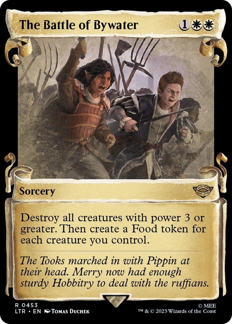 The Battle of Bywater (Showcase Scrolls) (LTR-453) [The Lord of the Rings: Tales of Middle-earth] (Showcase) Foil MTG Single Wizards of the Coast