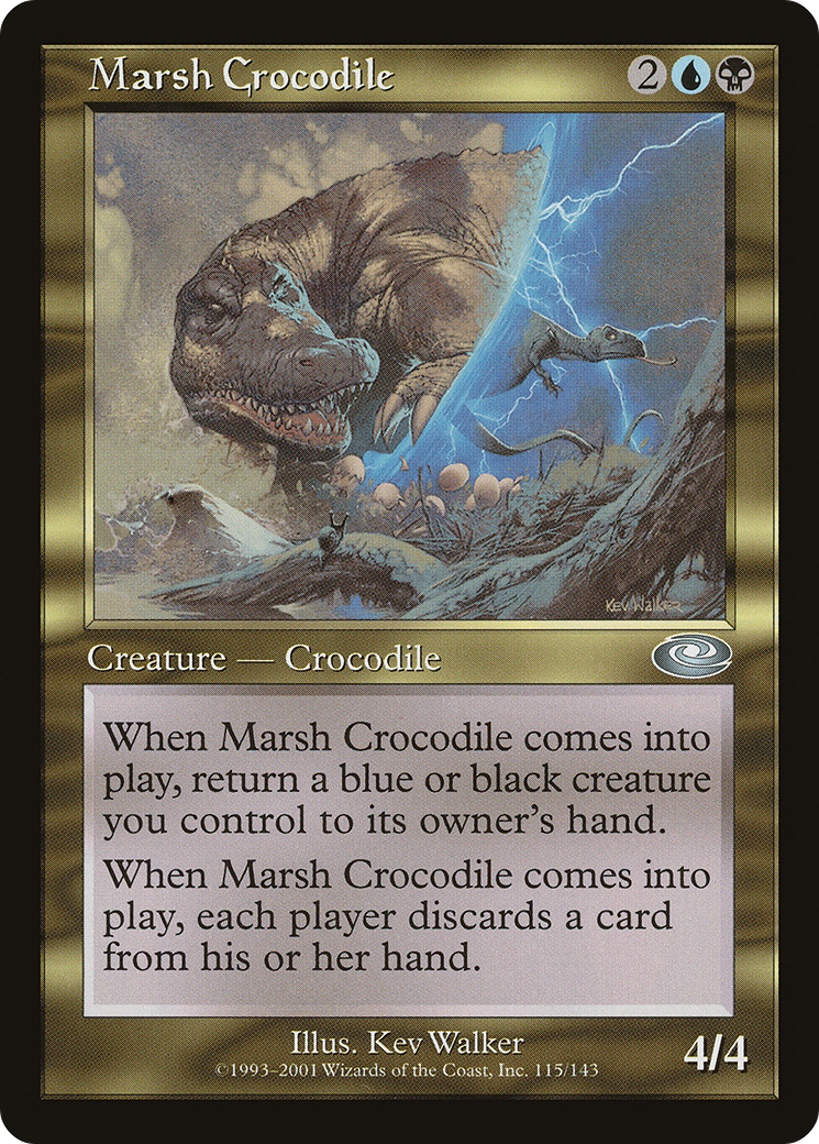Marsh Crocodile (PLS-115) [Planeshift] MTG Single Wizards of the Coast