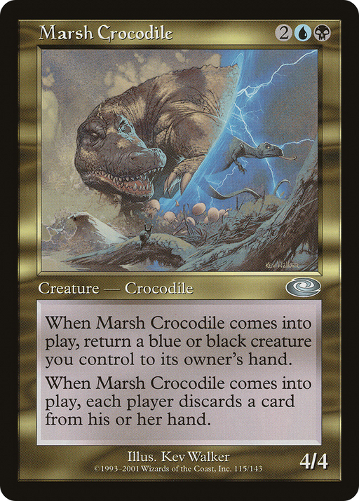 Marsh Crocodile (PLS-115) [Planeshift] MTG Single Wizards of the Coast