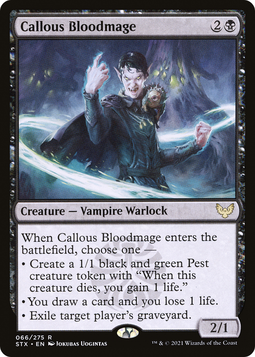 Callous Bloodmage (STX-066) [Strixhaven: School of Mages] MTG Single Wizards of the Coast