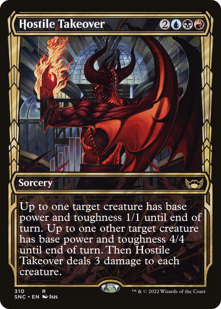 Hostile Takeover (SNC-310) [Streets of New Capenna] (Showcase) MTG Single Wizards of the Coast