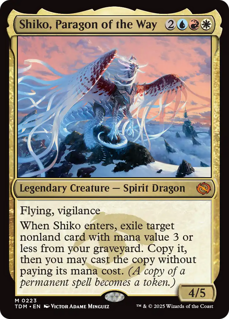 Shiko, Paragon of the Way (TDM-223) [Tarkir: Dragonstorm] Foil MTG Single Wizards of the Coast