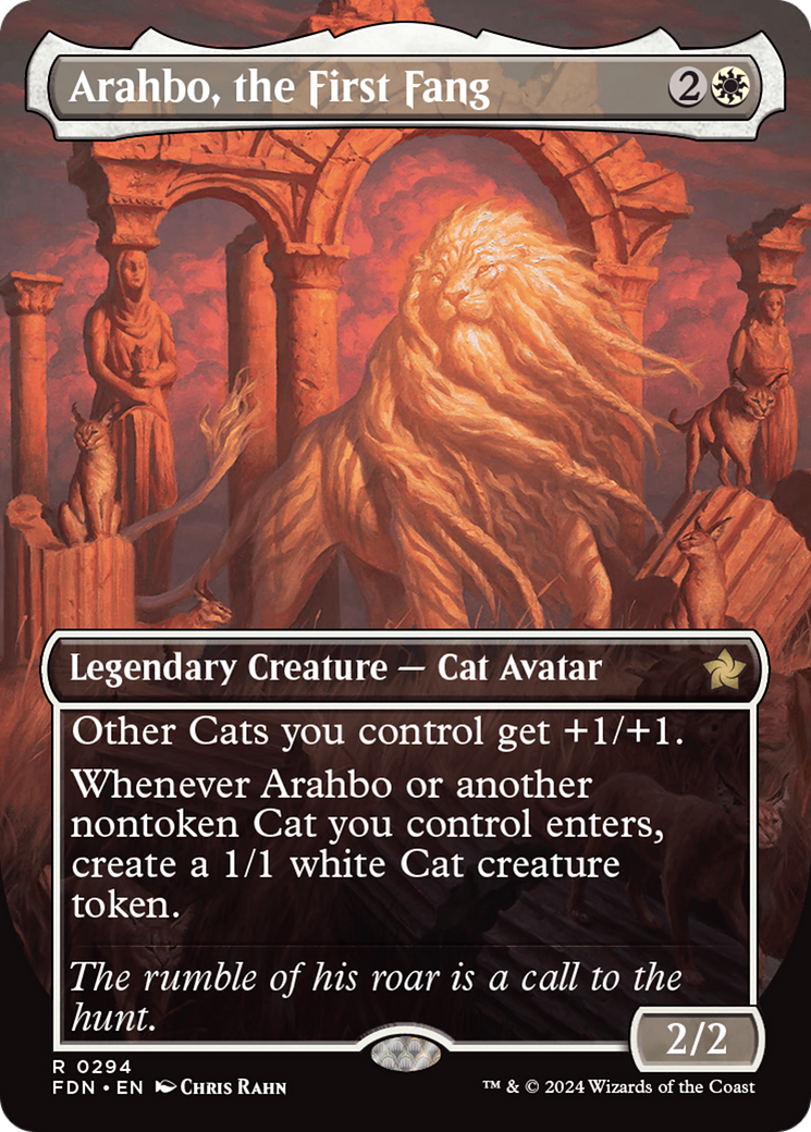 Arahbo, the First Fang (FDN-294) [Foundations] (Borderless) MTG Single Wizards of the Coast