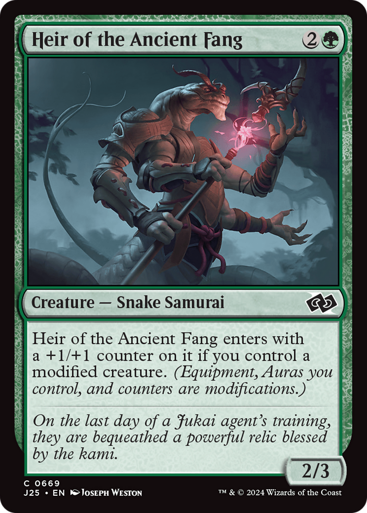 Heir of the Ancient Fang (J25-669) [Foundations Jumpstart] MTG Single Wizards of the Coast