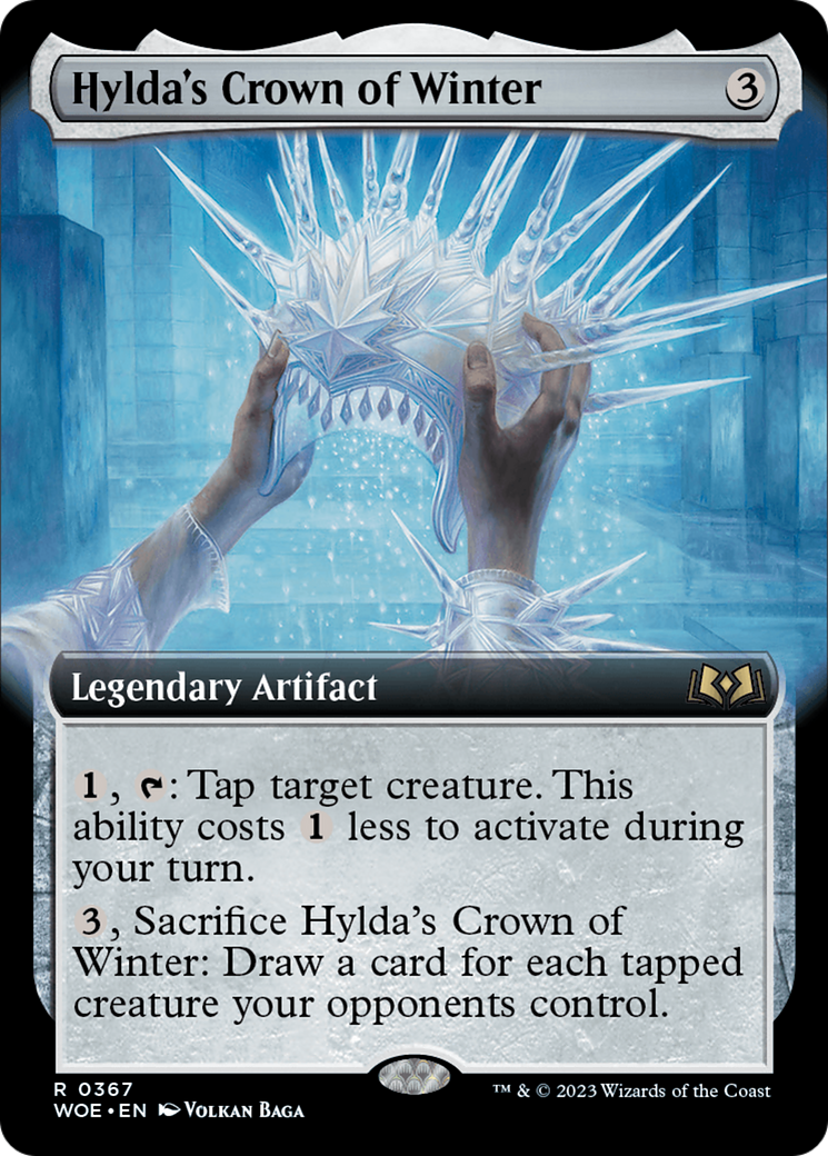 Hylda's Crown of Winter (WOE-367) [Wilds of Eldraine] (Extended Art) Foil MTG Single Wizards of the Coast
