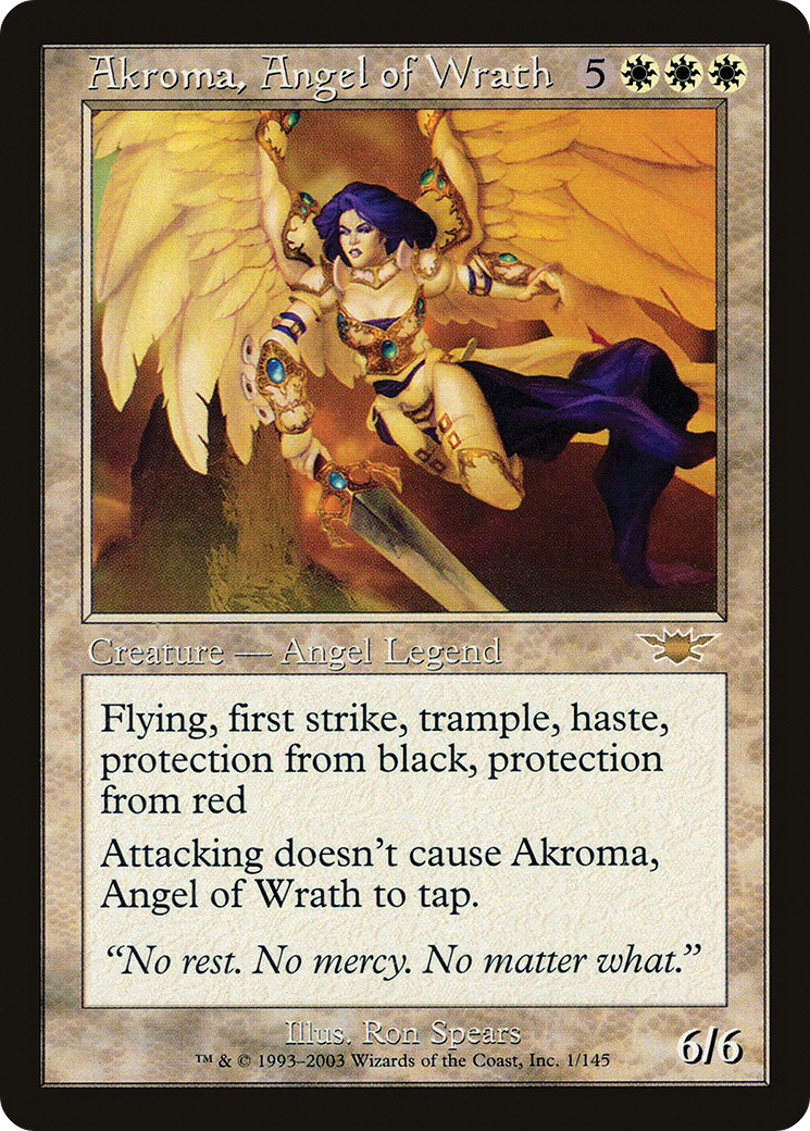 Akroma, Angel of Wrath (LGN-001) [Legions] Foil MTG Single Wizards of the Coast