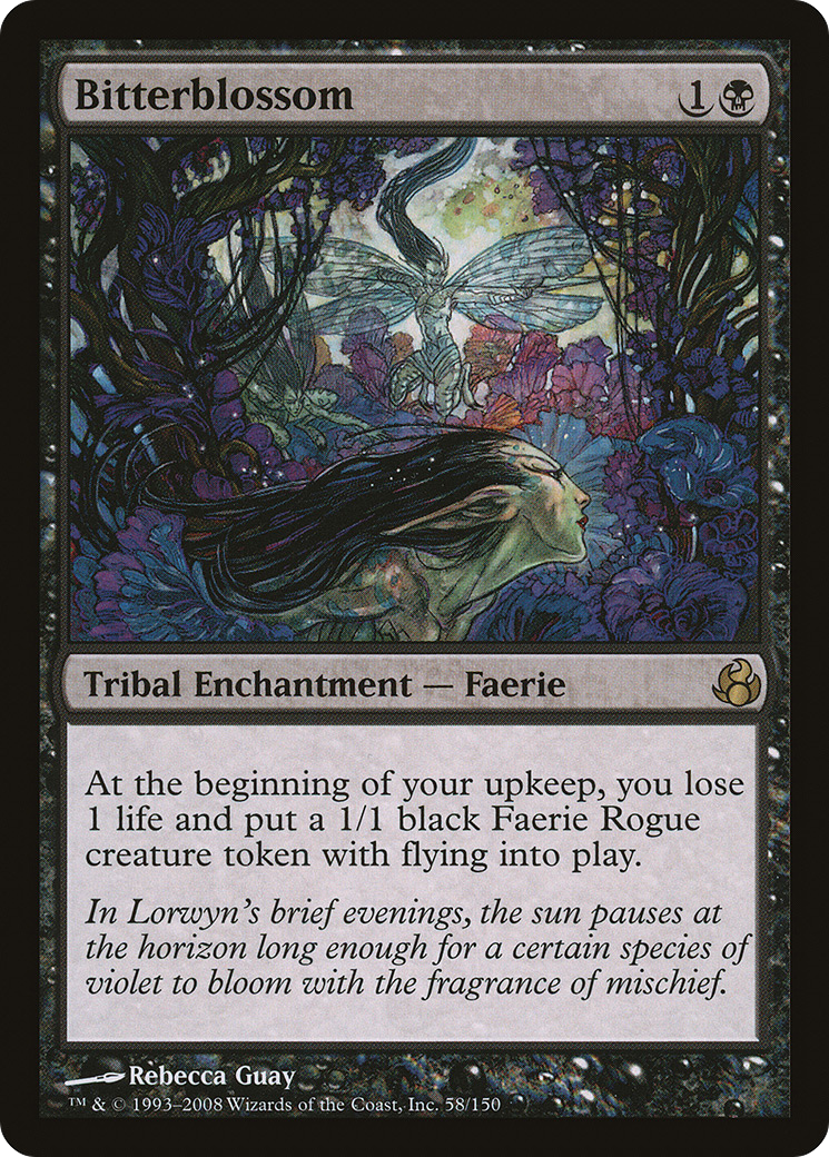 Bitterblossom (MOR-058) [Morningtide] Foil MTG Single Wizards of the Coast
