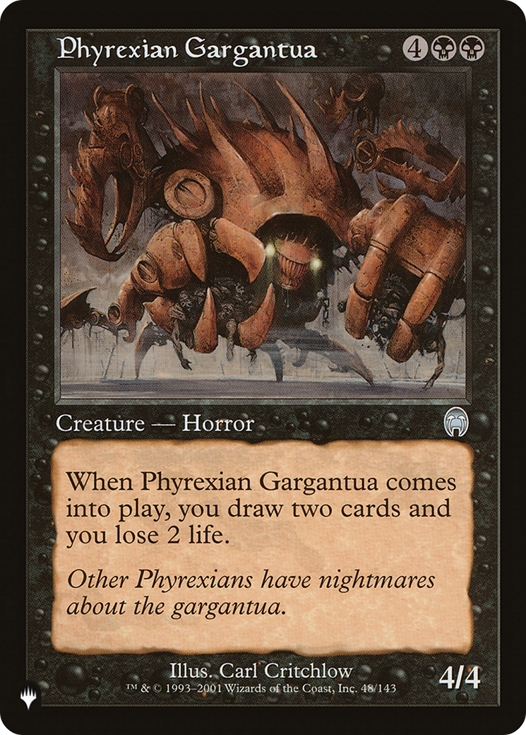 Phyrexian Gargantua (LIST-APC-48) [Mystery Booster] The List MTG Single Wizards of the Coast