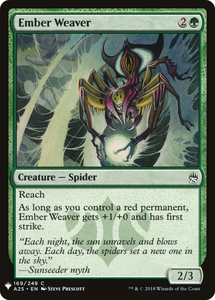 Ember Weaver (LIST-A25-169) [Mystery Booster] The List MTG Single Wizards of the Coast