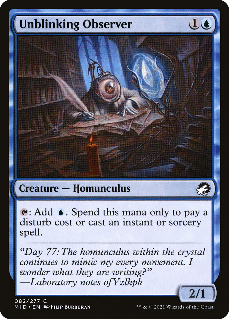 Unblinking Observer (MID-082) [Innistrad: Midnight Hunt] MTG Single Wizards of the Coast