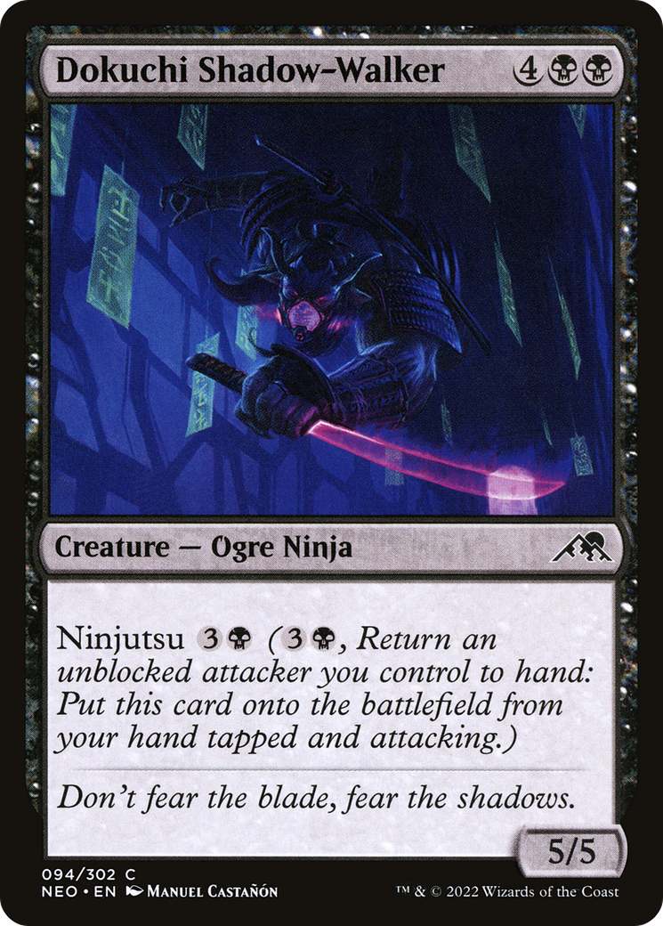 Dokuchi Shadow-Walker (NEO-094) [Kamigawa: Neon Dynasty] Foil MTG Single Wizards of the Coast