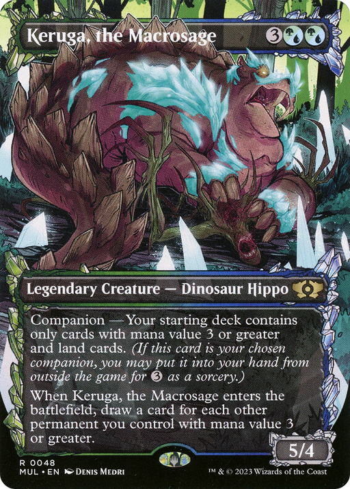 Keruga, the Macrosage (MUL-048) [Multiverse Legends] (Showcase) (Borderless) MTG Single Wizards of the Coast