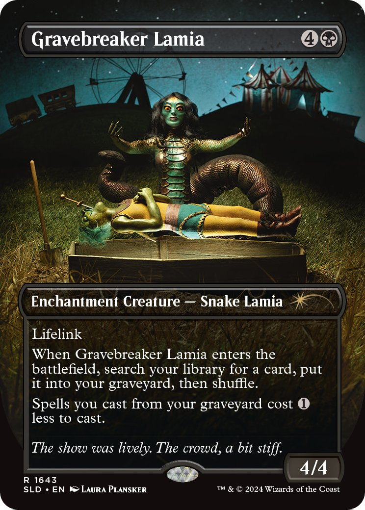 Gravebreaker Lamia (SLD-1643) [Secret Lair] Drop (Borderless) MTG Single Wizards of the Coast
