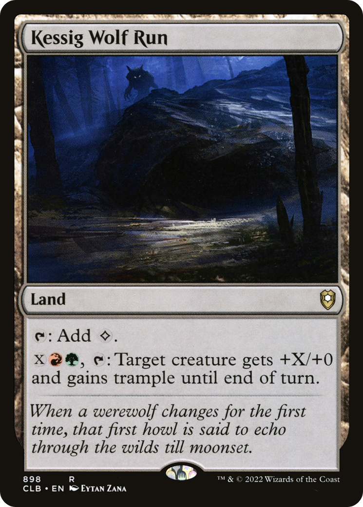 Kessig Wolf Run (CLB-898) [Commander Legends: Battle for Baldur's Gate] MTG Single Wizards of the Coast