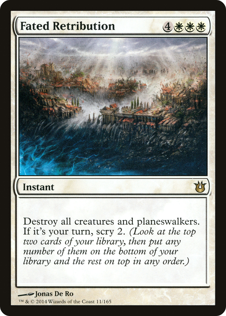 Fated Retribution (BNG-011) [Born of the Gods] Foil MTG Single Wizards of the Coast