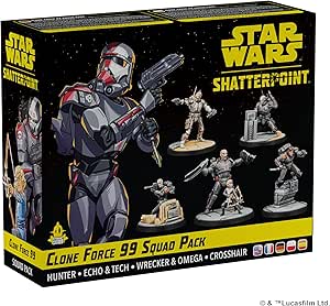 Star Wars Shatterpoint: Clone Force 99 Squad Pack Star Wars: Shatterpoint Atomic Mass Games