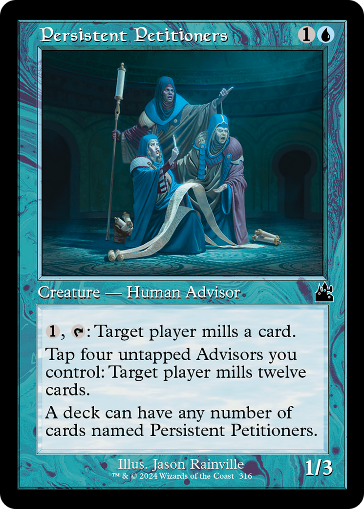 Persistent Petitioners (Retro Frame) [Ravnica Remastered] MTG Single Magic: The Gathering