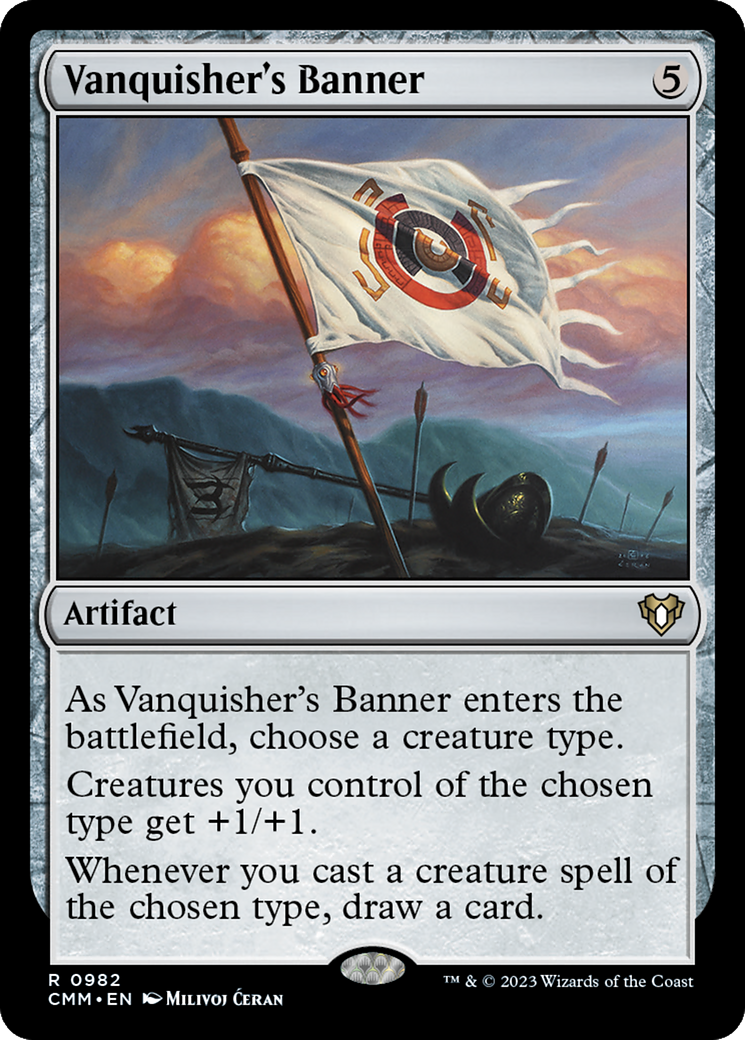 Vanquisher's Banner (CMM-982) [Commander Masters] MTG Single Wizards of the Coast