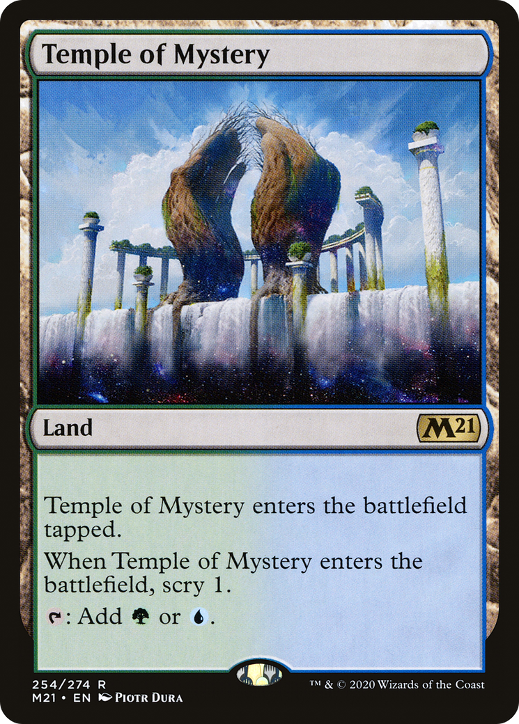 Temple of Mystery (M21-254) [Core Set 2021] MTG Single Wizards of the Coast