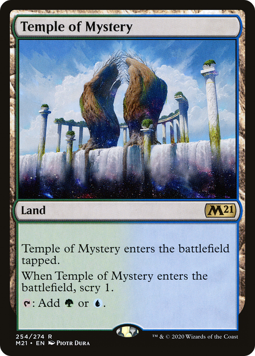 Temple of Mystery (M21-254) [Core Set 2021] Foil MTG Single Wizards of the Coast