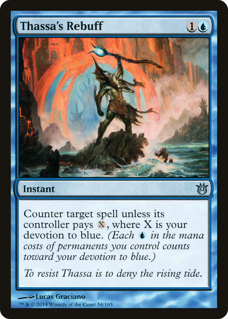 Thassa's Rebuff (BNG-054) [Born of the Gods] Foil MTG Single Wizards of the Coast