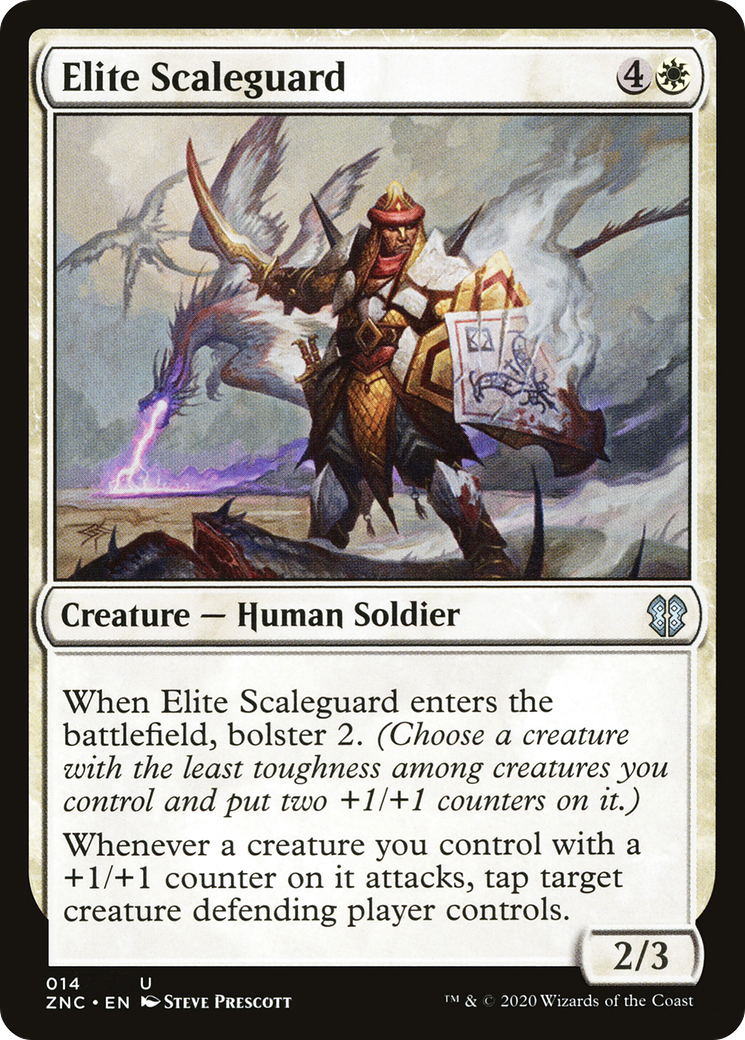Elite Scaleguard (ZNC-014) [Zendikar Rising Commander] MTG Single Wizards of the Coast