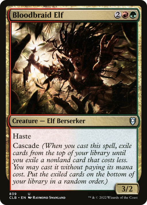 Bloodbraid Elf (CLB-839) [Commander Legends: Battle for Baldur's Gate] MTG Single Wizards of the Coast