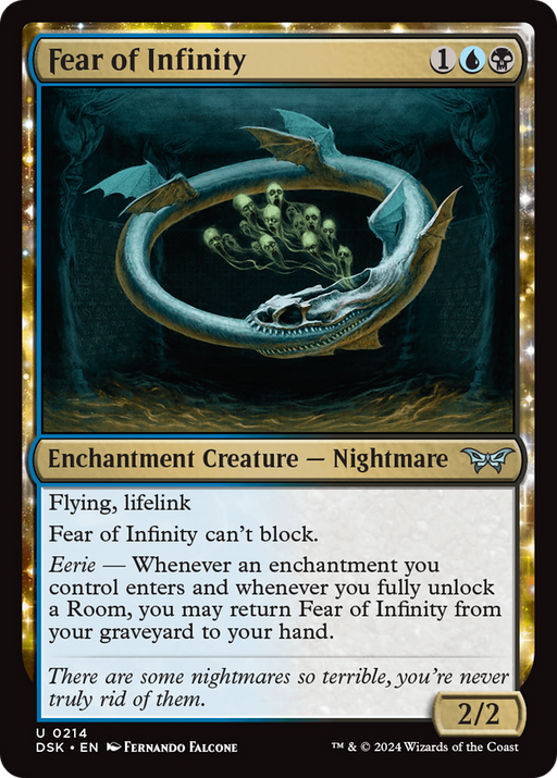 Fear of Infinity (DSK-214) [Duskmourn: House of Horror] Foil MTG Single Wizards of the Coast