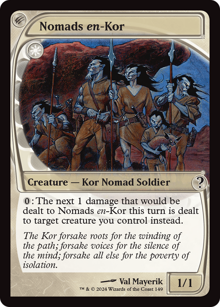 Nomads en-Kor (Future Sight) (MB2-149) [Mystery Booster] Mystery Booster 2 Foil MTG Single Wizards of the Coast