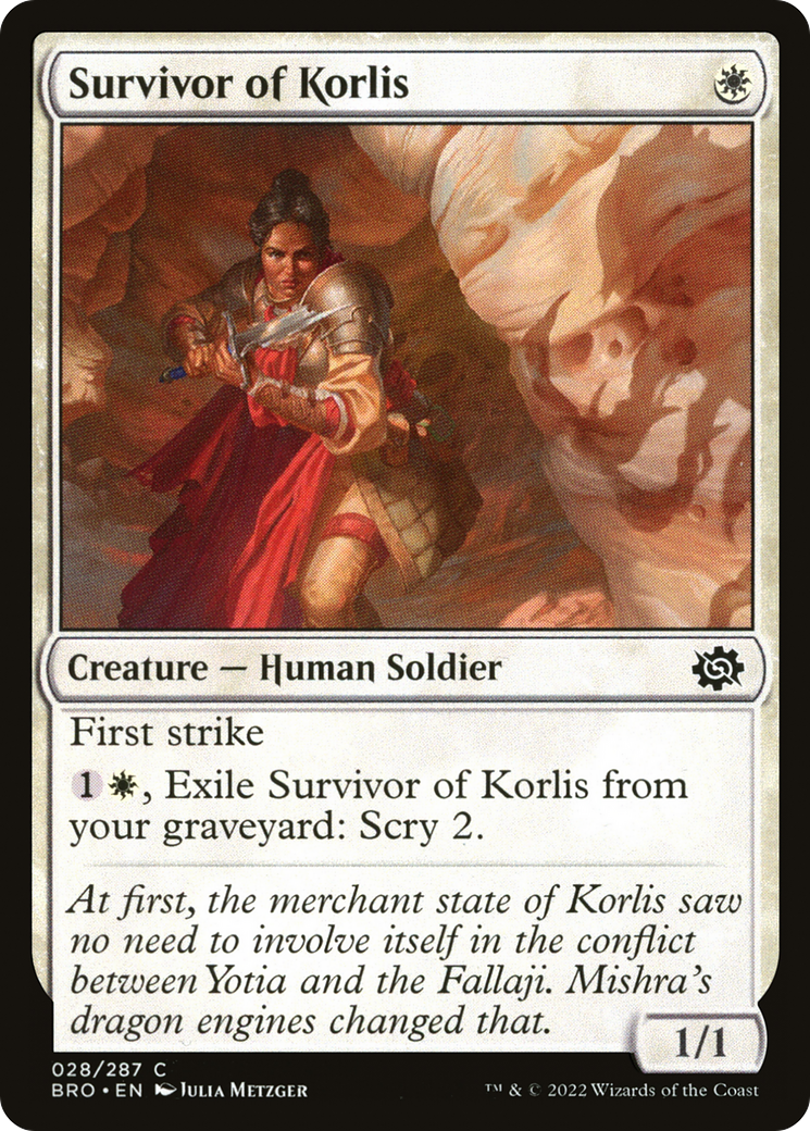 Survivor of Korlis (BRO-028) [The Brothers' War] Foil MTG Single Wizards of the Coast