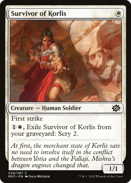 Survivor of Korlis (BRO-028) [The Brothers' War] MTG Single Wizards of the Coast