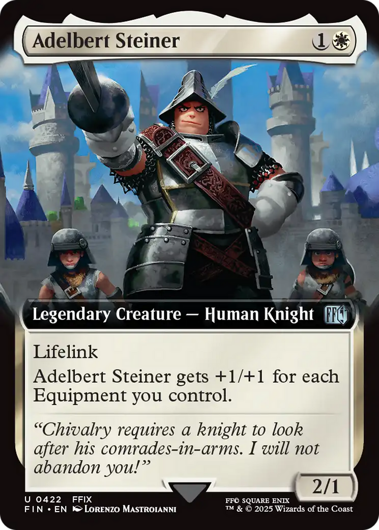 Adelbert Steiner (FIN-422) [FINAL FANTASY] (Extended Art) Foil MTG Single Wizards of the Coast