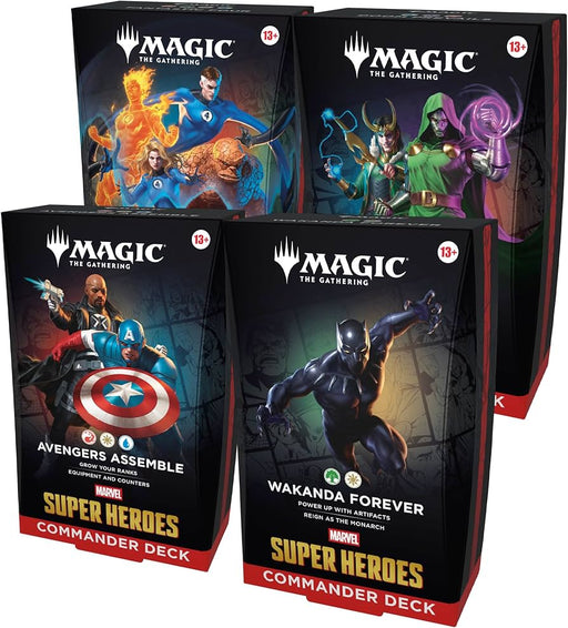MTG Marvel Super Heroes - Commander Decks (Set of 4) (Release Date: June 19) MTG Sealed Magic: The Gathering