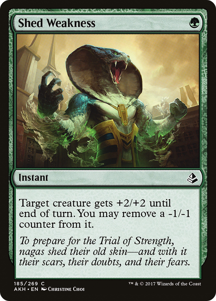 Shed Weakness (AKH-185) [Amonkhet] Foil MTG Single Wizards of the Coast