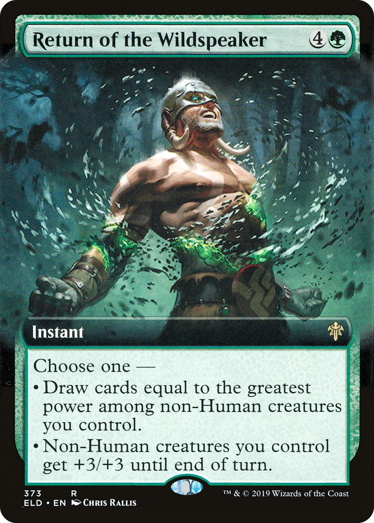 Return of the Wildspeaker (ELD-373) [Throne of Eldraine] (Extended Art) Foil MTG Single Wizards of the Coast