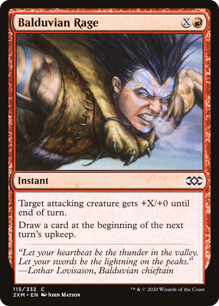 Balduvian Rage (2XM-115) [Double Masters] Foil MTG Single Wizards of the Coast