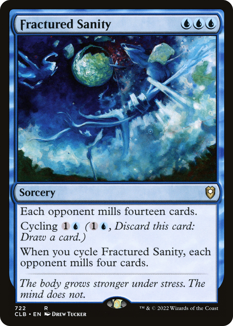 Fractured Sanity (CLB-722) [Commander Legends: Battle for Baldur's Gate] MTG Single Wizards of the Coast