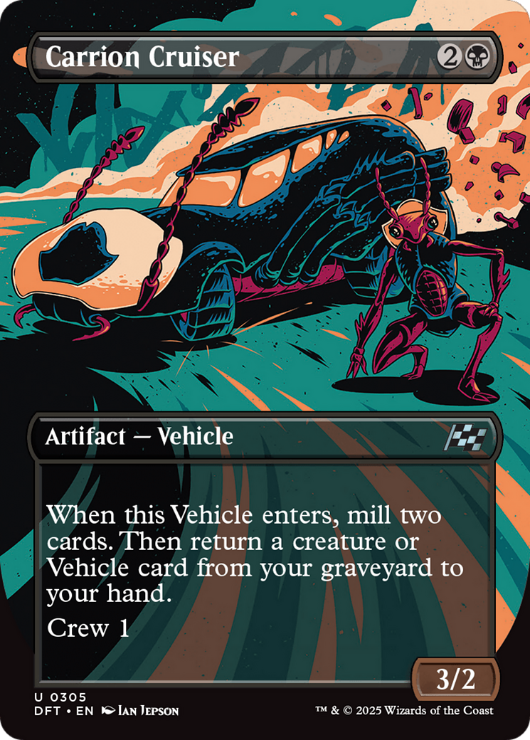 Carrion Cruiser (DFT-305) [Aetherdrift] (Borderless) Foil MTG Single Wizards of the Coast