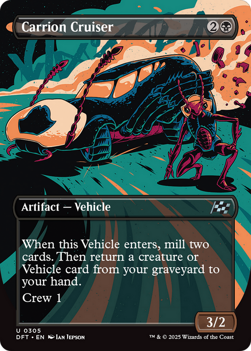 Carrion Cruiser (DFT-305) [Aetherdrift] (Borderless) Foil MTG Single Wizards of the Coast
