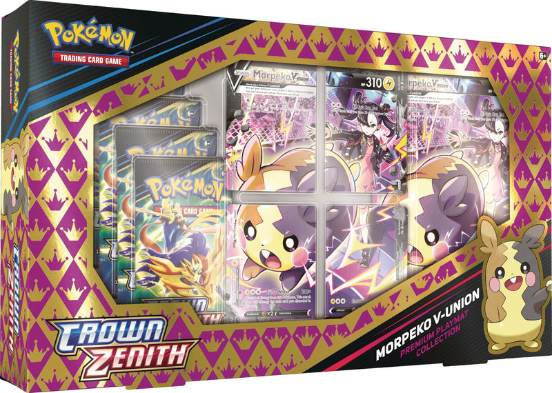 Pokémon Crown Zenith Morpeko V-UNION Premium Playmat Collection Pokemon Sealed Pokémon   