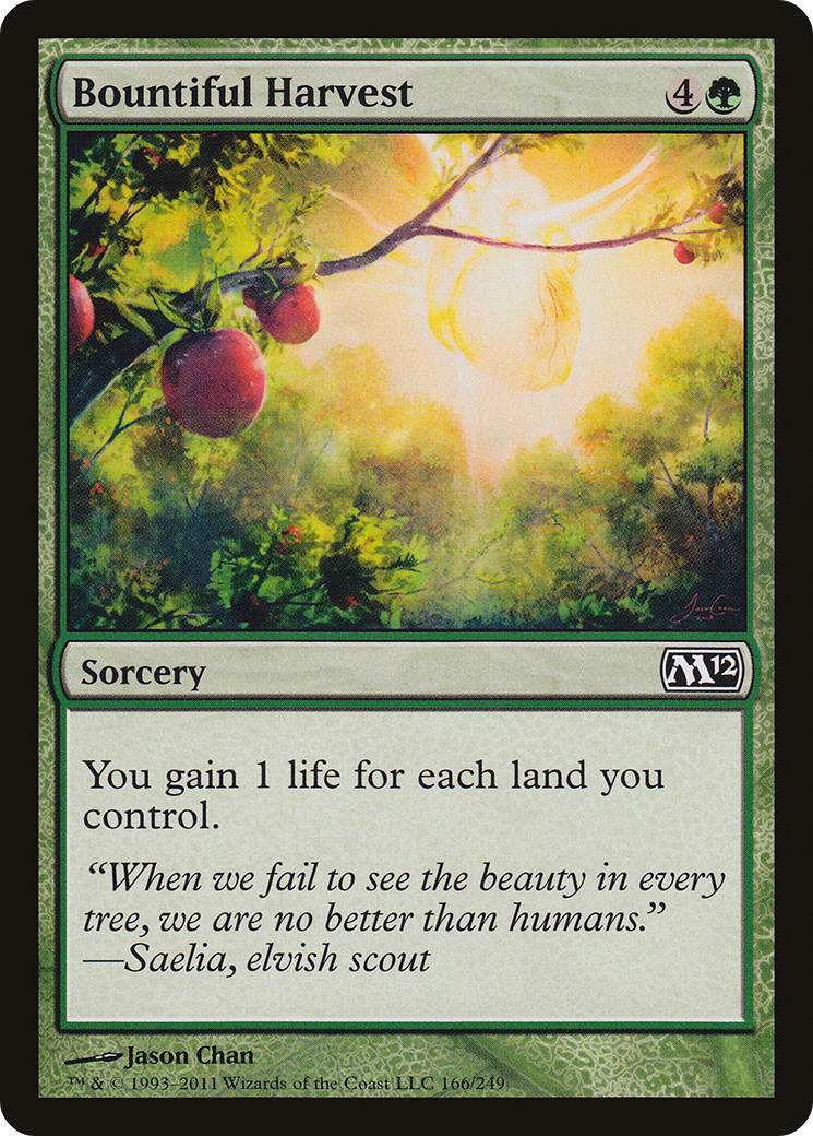 Bountiful Harvest (M12-166) [Magic 2012] MTG Single Wizards of the Coast