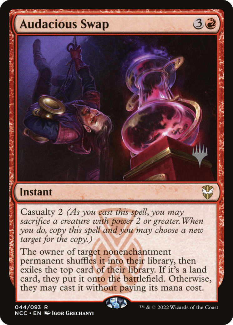 Audacious Swap (PPSNC-044) [New Capenna Commander Promos] Foil MTG Single Wizards of the Coast