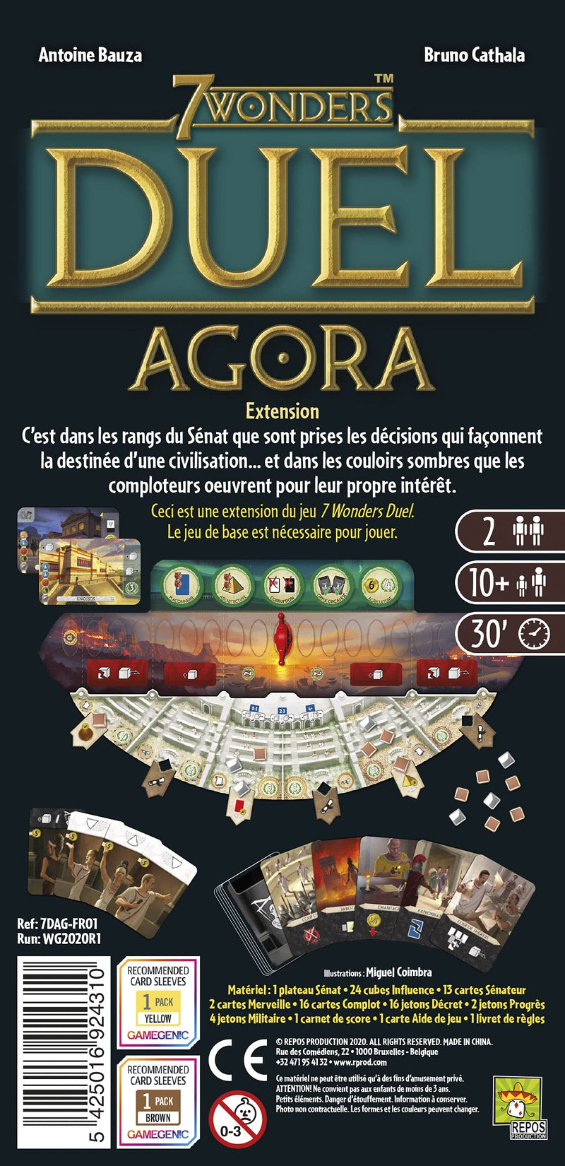 7 Wonders - Duel: Agora Expansion Board Games Repos Production
