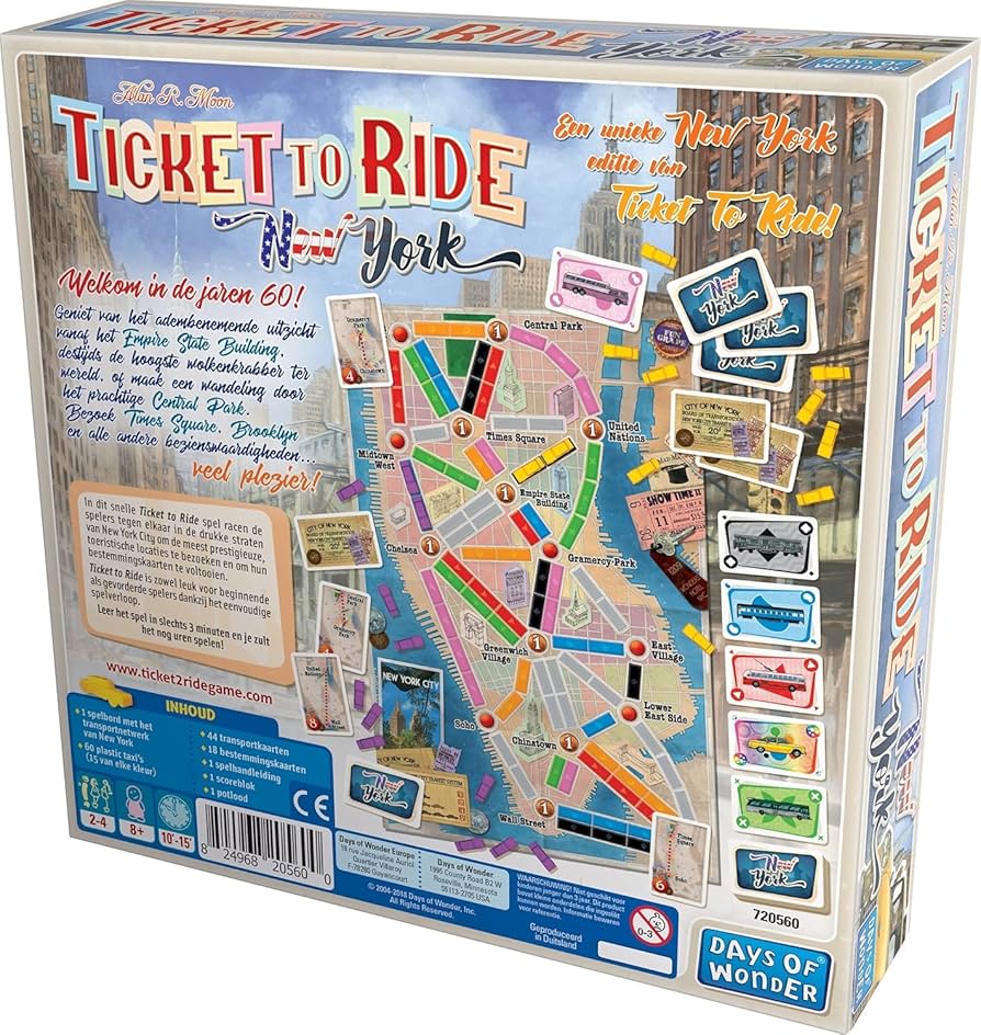 Ticket To Ride: Express - New York Board Games Days of Wonder