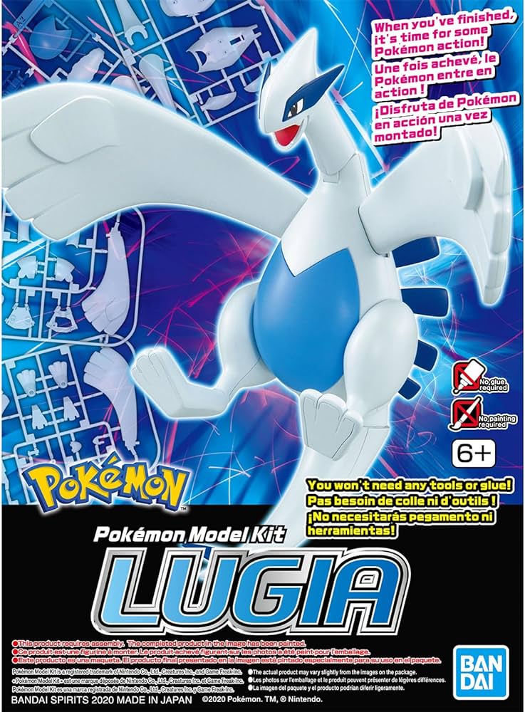 Bandai Spirits: Pokémon Model Kit Lugia Toys & Plushes Bandai