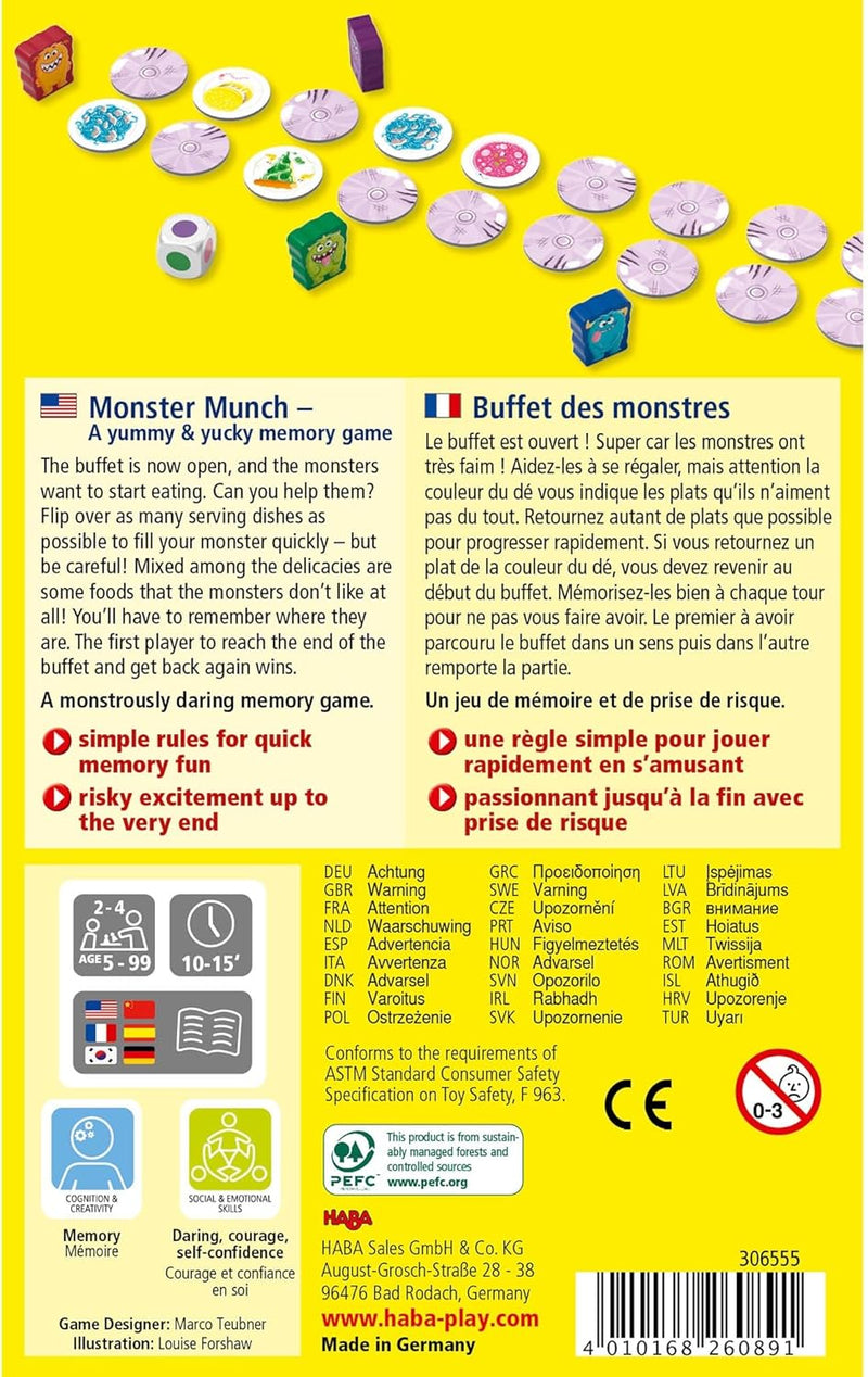 Monster Munch Board Games HABA