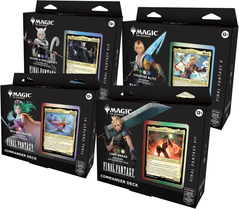 MTG Final Fantasy - Commander Decks (Set of 4) MTG Sealed Magic: The Gathering