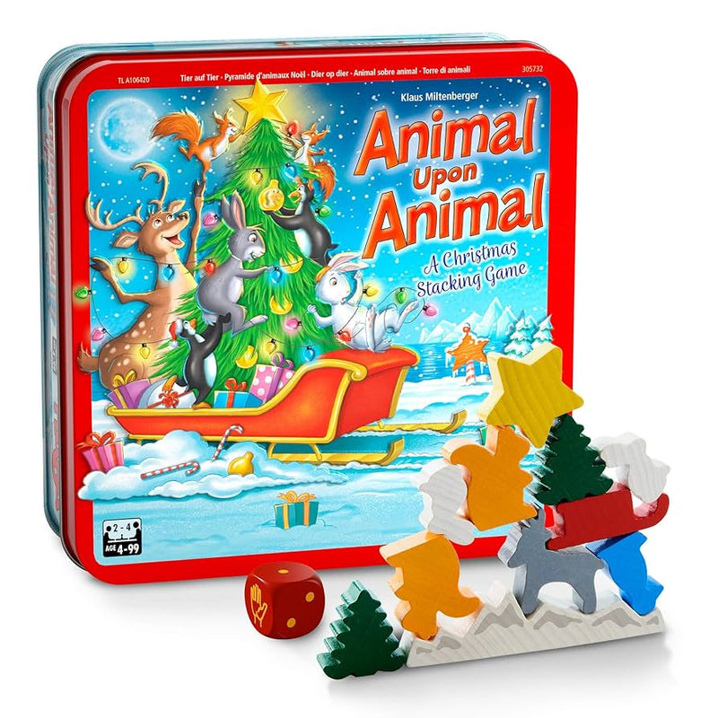 Animal Upon Animal: Christmas Edition Board Games Haba