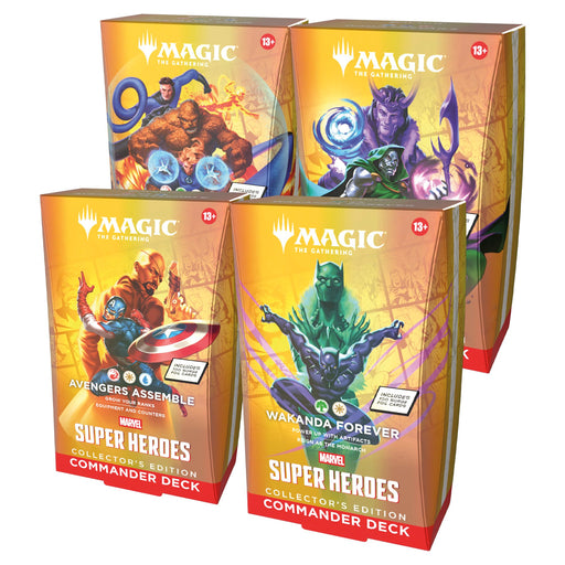 MTG Marvel Super Heroes - Commander Decks (Collector's Edition) (Set of 4) (Release Date: June 19) MTG Sealed Magic: The Gathering