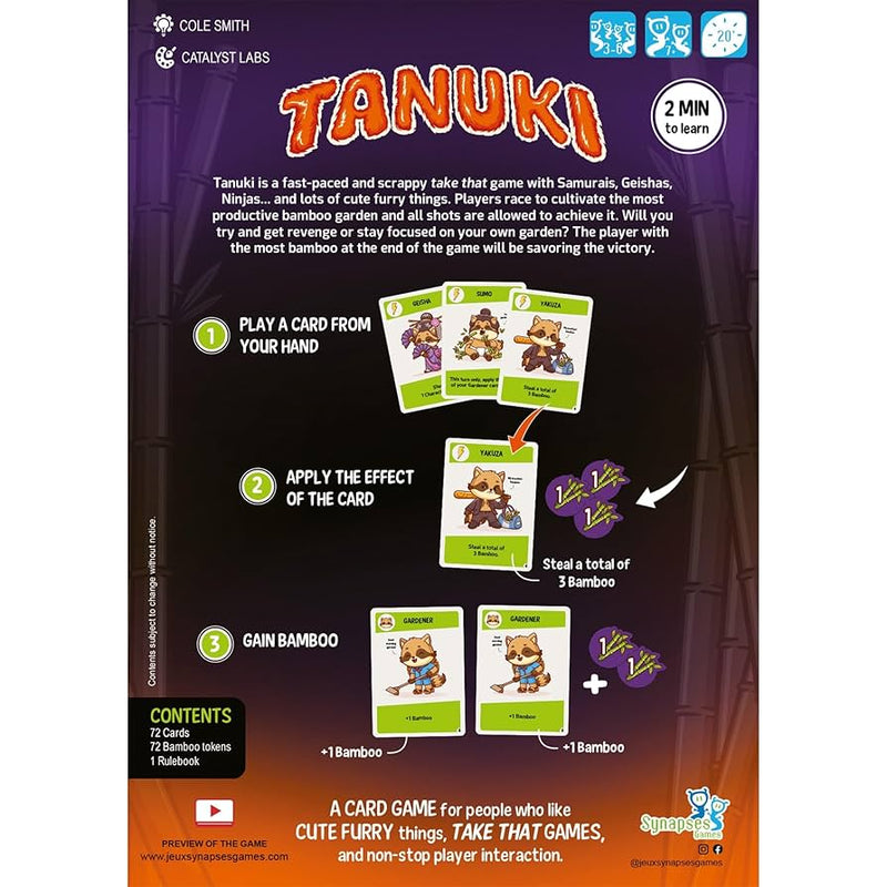 Tanuki Board Games Synapses Games